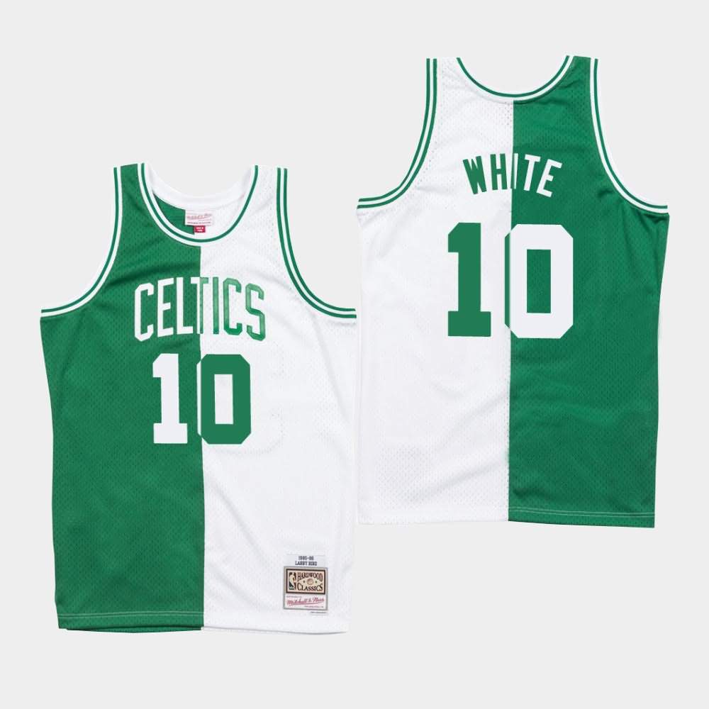 Men's Boston Celtics #10 Jo Jo White Green White Split Jersey TDD52E5J