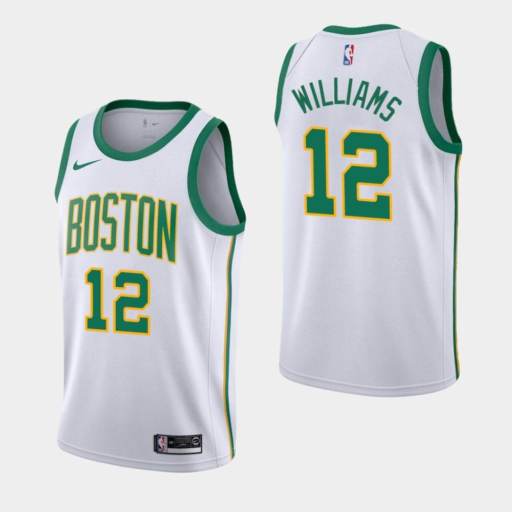 Men's Boston Celtics #12 Grant Williams White City Jersey FZK03E7F