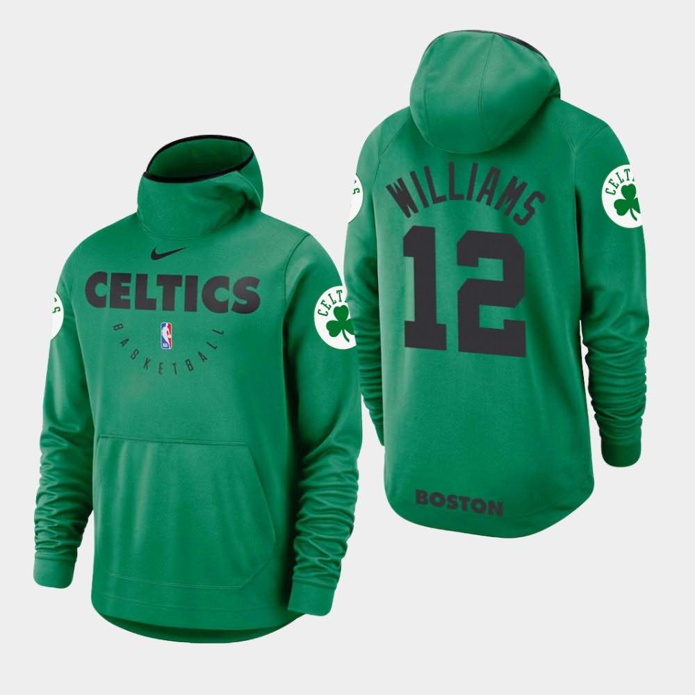 Men's Boston Celtics #12 Grant Williams Kelly Green Spotlight Hoodie OOG25E0Y