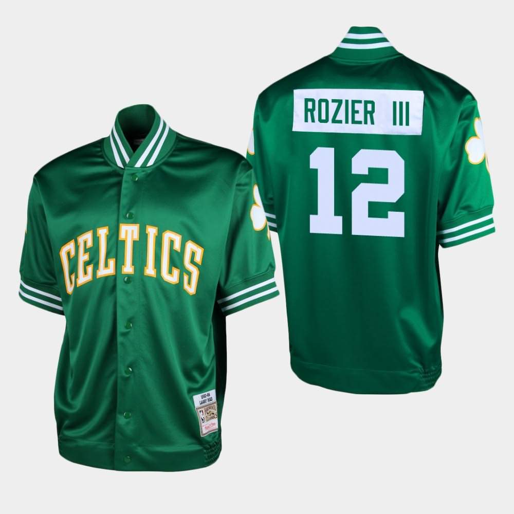 Men's Boston Celtics #12 Terry Rozier III Green Shooting T-Shirt WOT31E8F