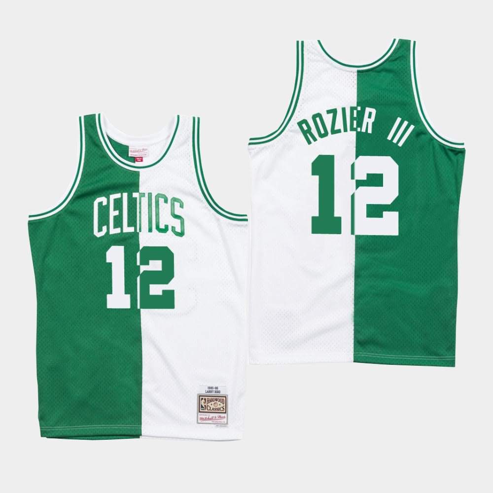 Men's Boston Celtics #12 Terry Rozier III Green White Split Jersey CHB11E4E