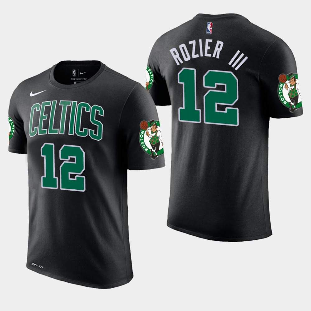 Men's Boston Celtics #12 Terry Rozier III Black Edition Statement T-Shirt IQT28E8I