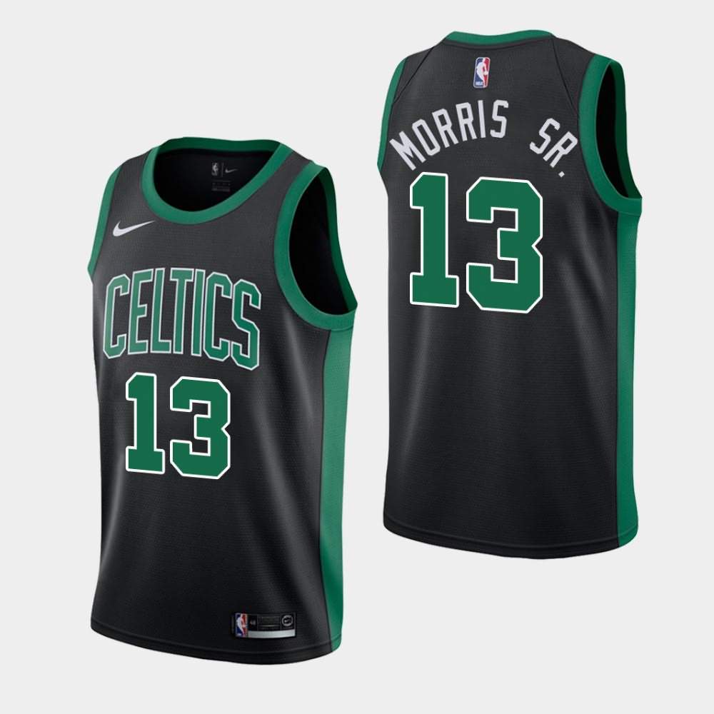Men's Boston Celtics #13 Marcus Morris Sr. Black Statement Jersey MYP36E3N