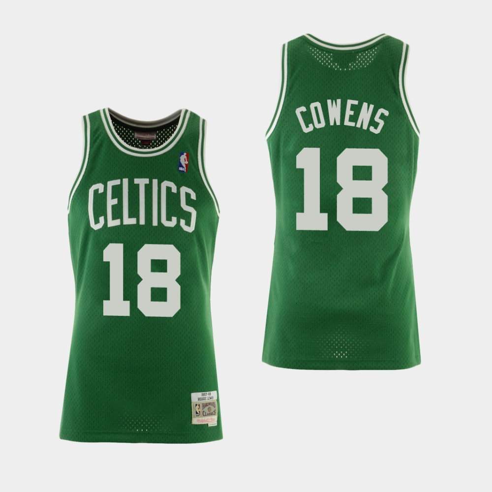 Men's Boston Celtics #18 David Cowens Green Hardwood Classics Jersey ZOA60E3X