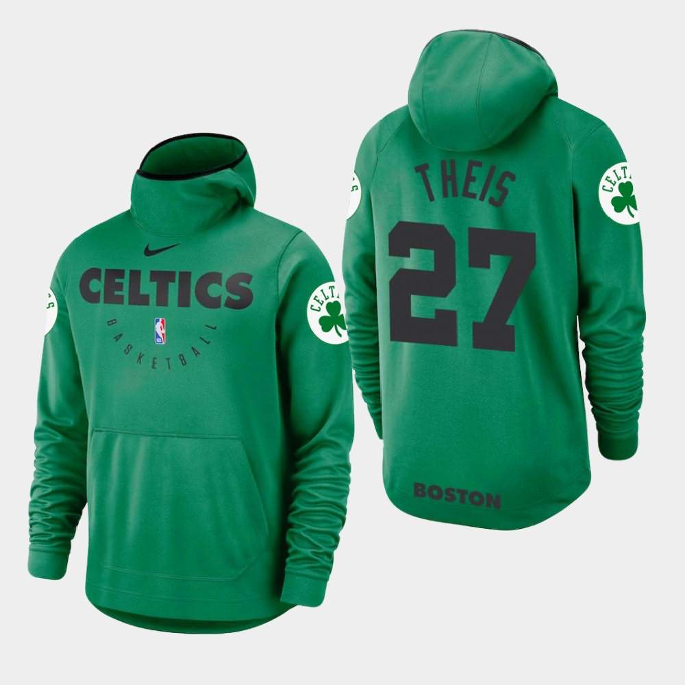 Men's Boston Celtics #27 Daniel Theis Kelly Green Spotlight Hoodie YSQ55E3D