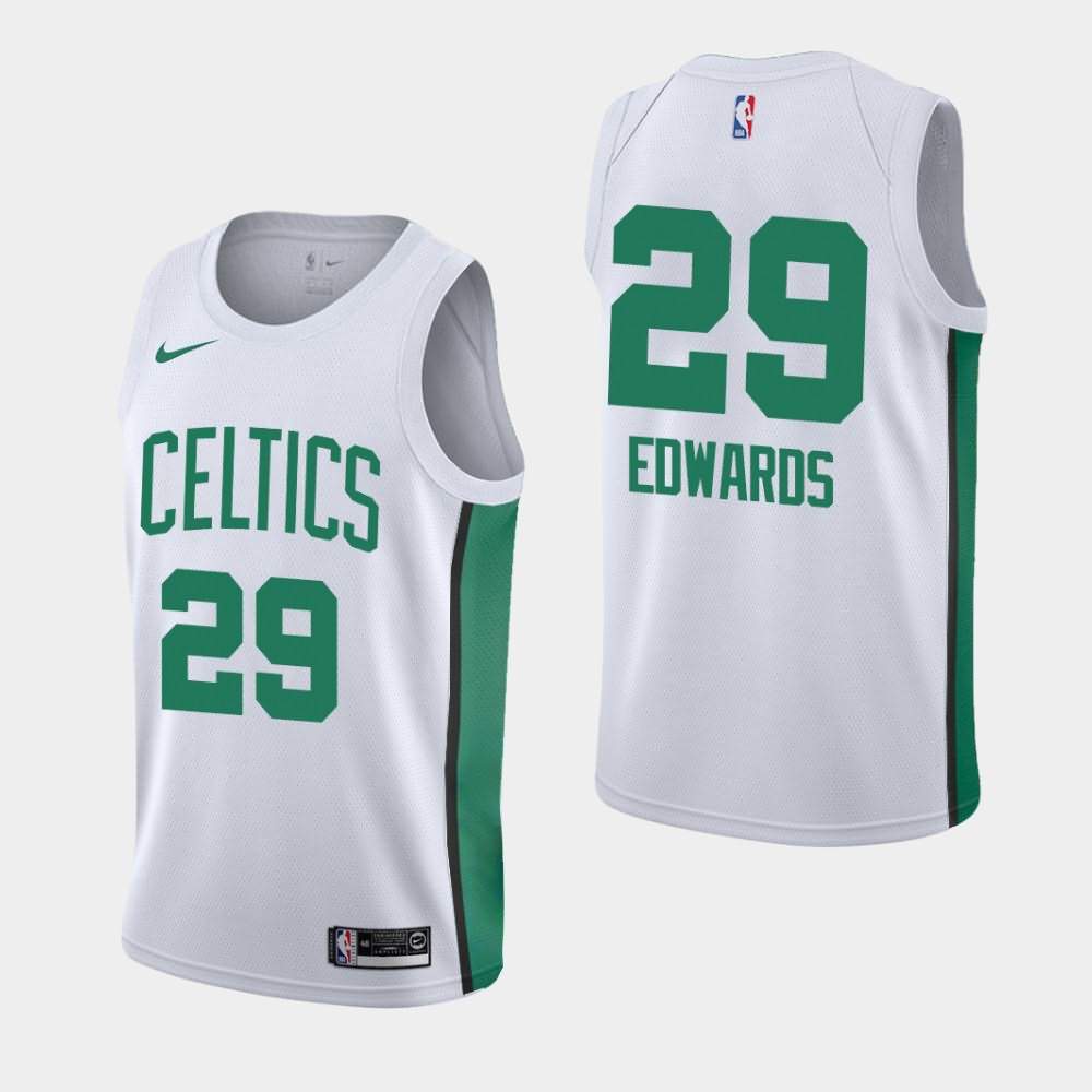 Men's Boston Celtics #29 Carsen Edwards White 2019 Summer League Jersey UOR68E6P