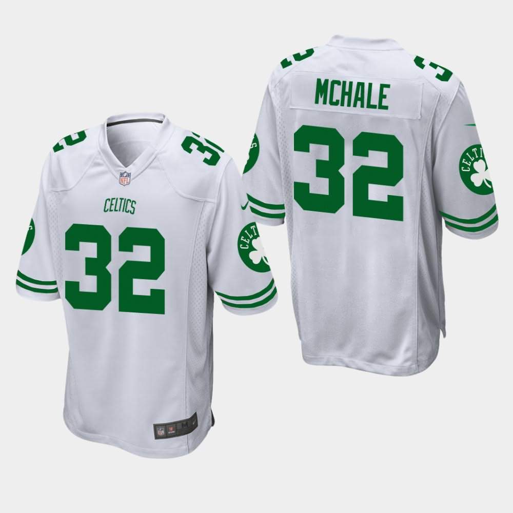 Men's Boston Celtics #32 Kevin McHale White Football Jersey NWJ04E2J