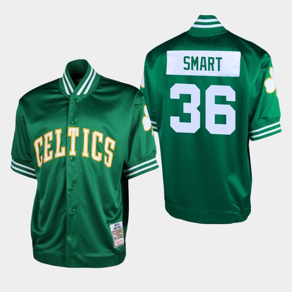 Men's Boston Celtics #36 Marcus Smart Green Shooting T-Shirt RJS84E4T