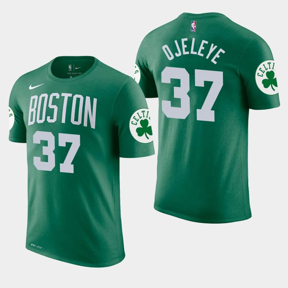 Men's Boston Celtics #37 Semi Ojeleye Green Edition Icon T-Shirt FRM23E3B