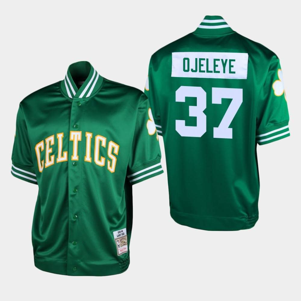 Men's Boston Celtics #37 Semi Ojeleye Green Shooting T-Shirt ROM48E2R