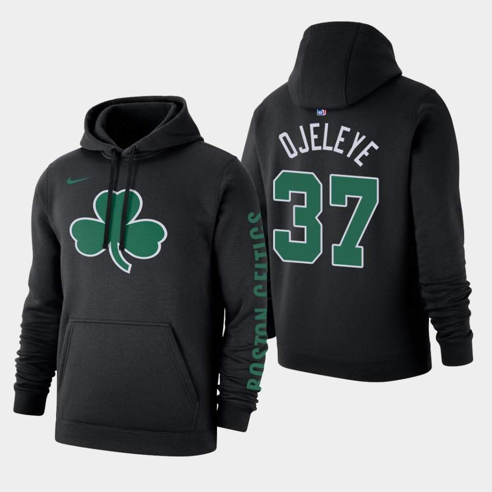 Men's Boston Celtics #37 Semi Ojeleye Black 2020 Season Statement Hoodie NAC42E5J