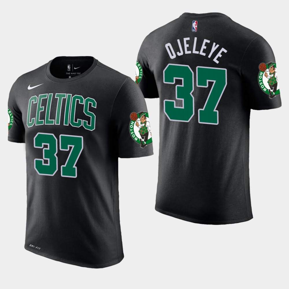 Men's Boston Celtics #37 Semi Ojeleye Black Edition Statement T-Shirt QNO65E5Z