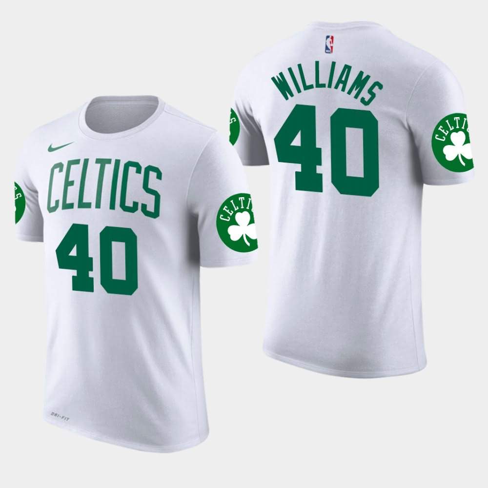 Men's Boston Celtics #40 Grant Williams White Edition Association T-Shirt GPO52E6Y