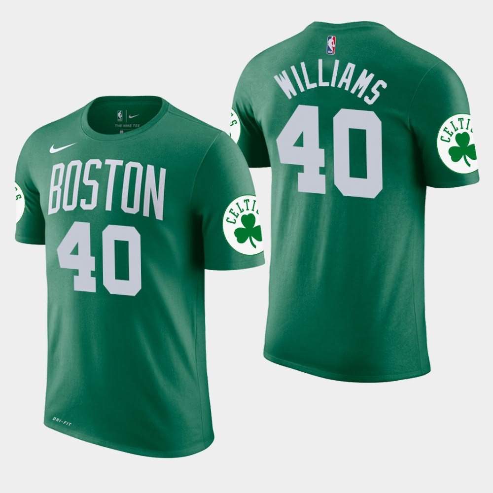 Men's Boston Celtics #40 Grant Williams Green Edition Icon T-Shirt LAU55E3G
