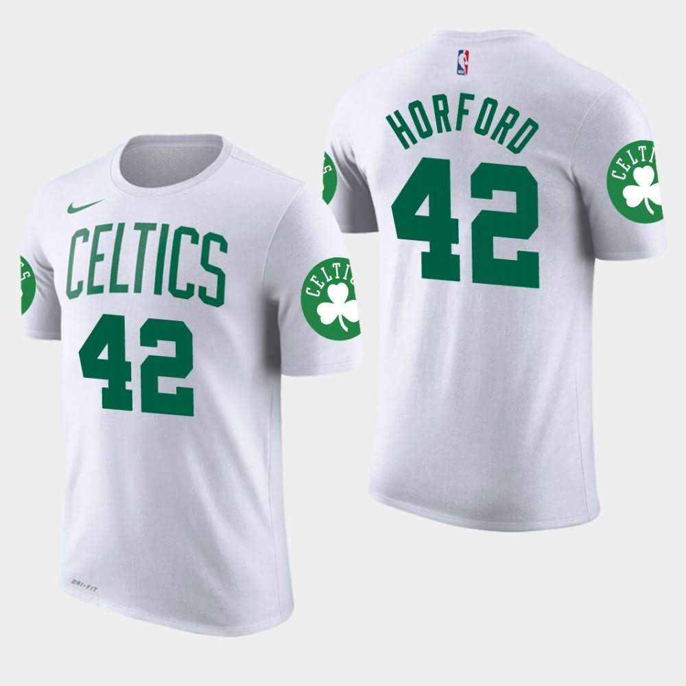 Men's Boston Celtics #42 Al Horford White Edition Association T-Shirt BKD67E2B