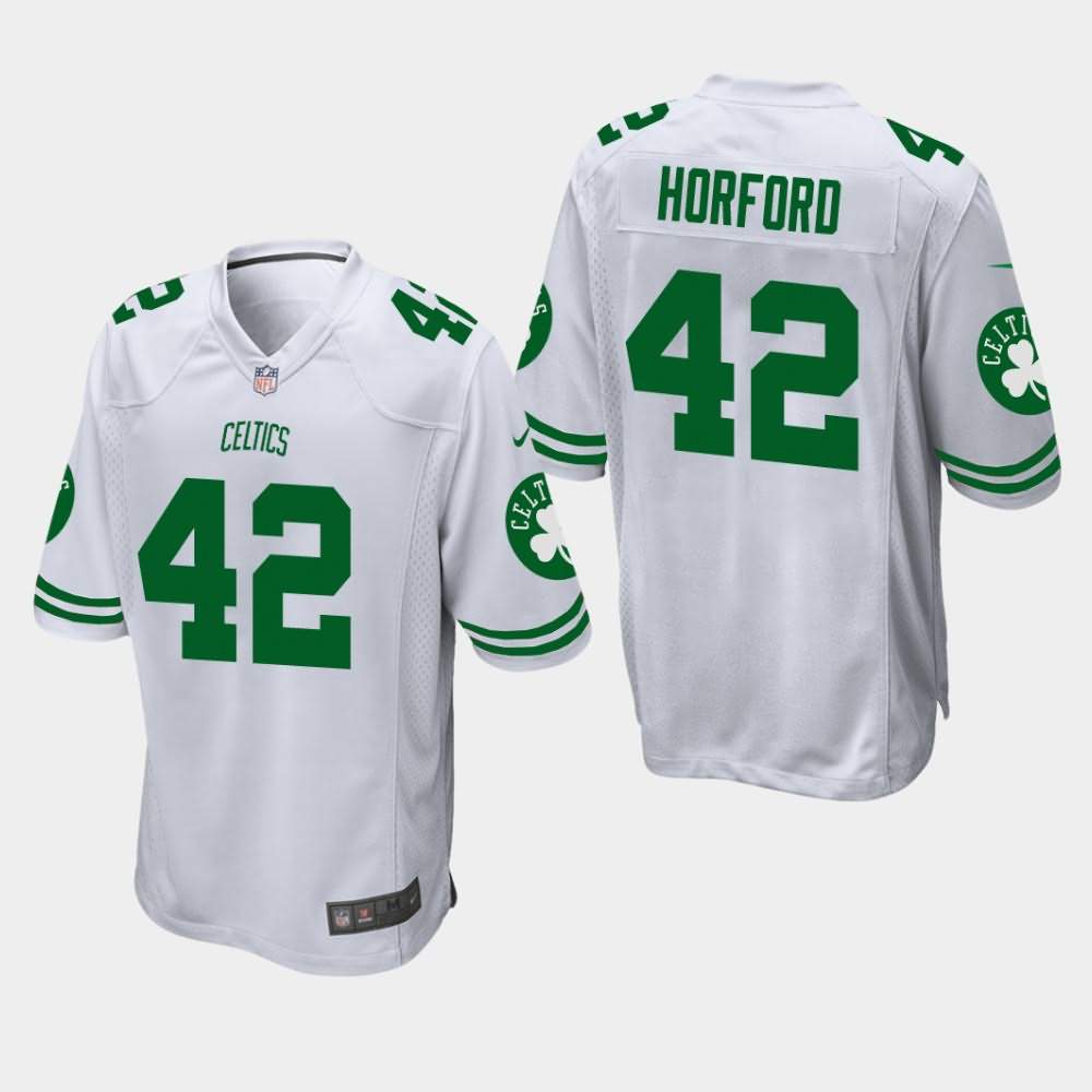 Men's Boston Celtics #42 Al Horford White Football Jersey XLI85E0Z
