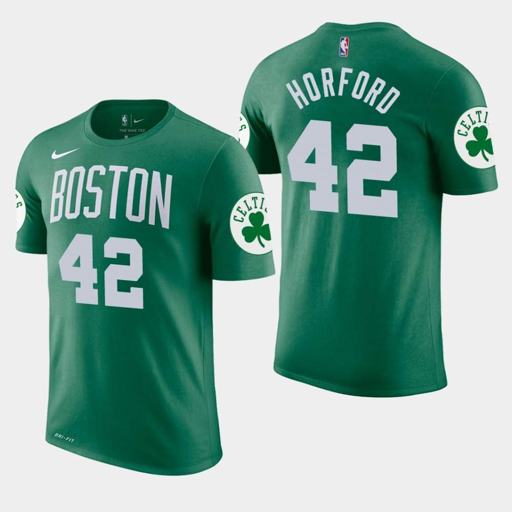 Men's Boston Celtics #42 Al Horford Green Edition Icon T-Shirt VOG85E6Q