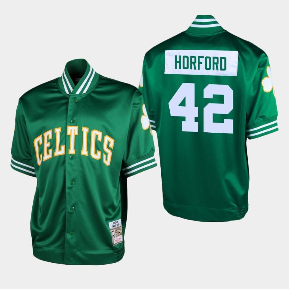Men's Boston Celtics #42 Al Horford Green Shooting T-Shirt EQQ87E3C