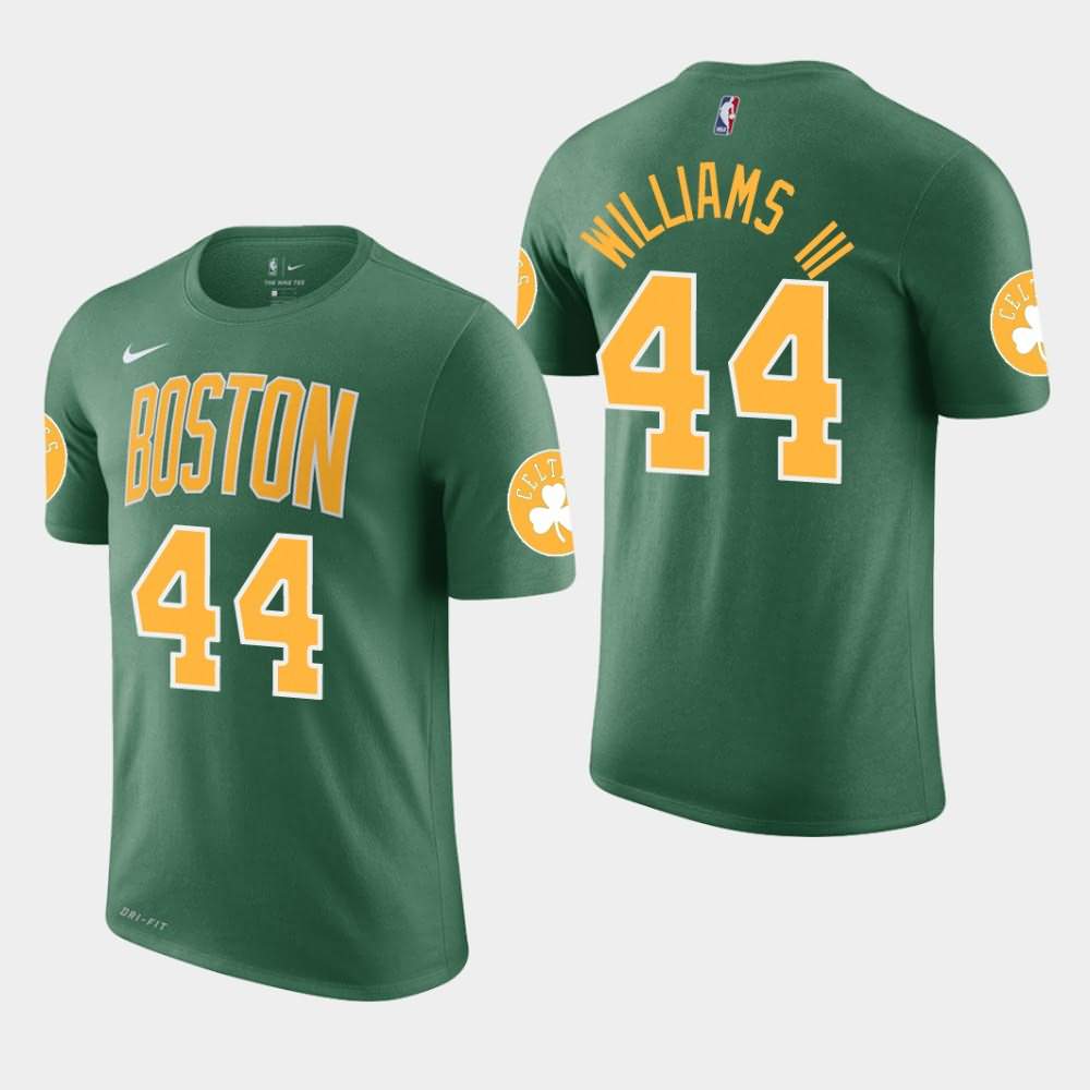 Men's Boston Celtics #44 Robert Williams III Green Edition Earned T-Shirt OWI20E3S