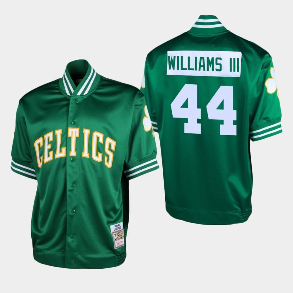 Men's Boston Celtics #44 Robert Williams III Green Shooting T-Shirt PML43E6S
