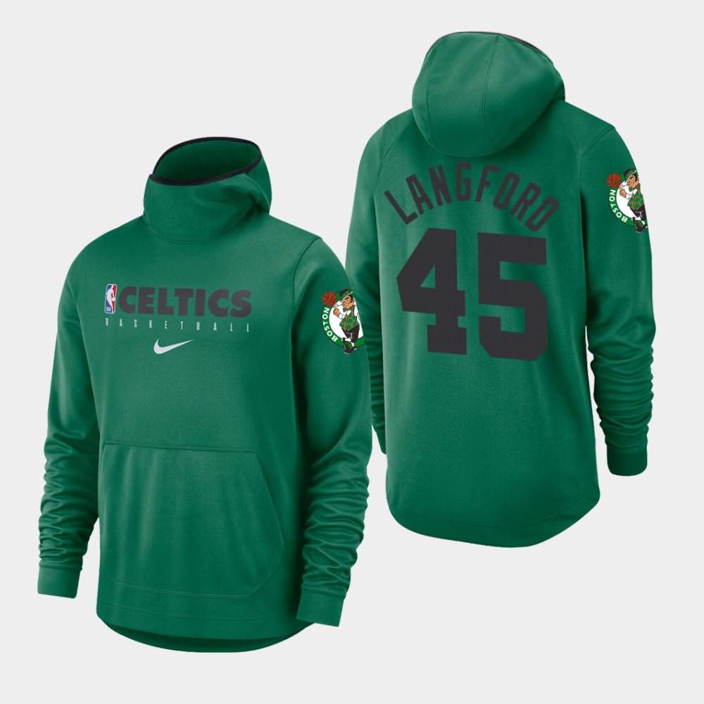 Men's Boston Celtics #45 Romeo Langford Kelly Green 2019-20 Spotlight Hoodie AVF62E3V