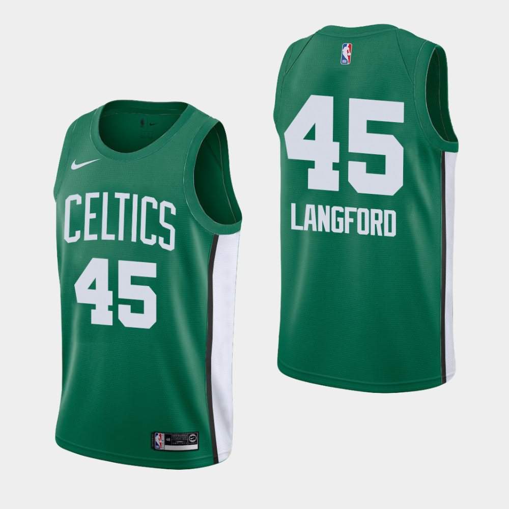 Men's Boston Celtics #45 Romeo Langford Green 2019 Summer League Jersey TXA68E0C