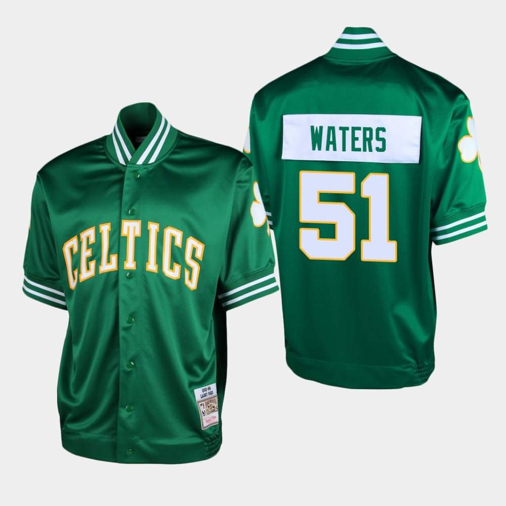 Men's Boston Celtics #51 Tremont Waters Green Shooting T-Shirt MQB30E3I
