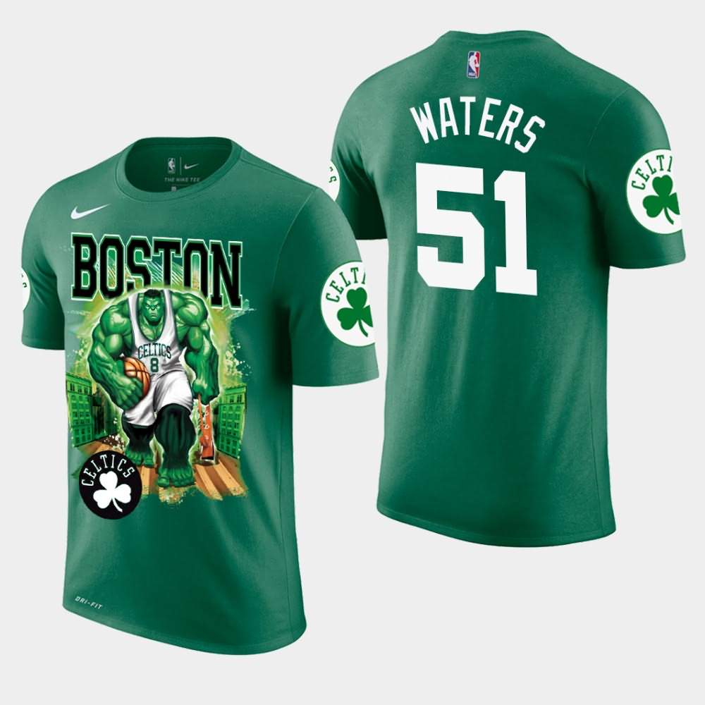 Men's Boston Celtics #51 Tremont Waters Green Marvel Hulk Smash T-Shirt CLL82E4E