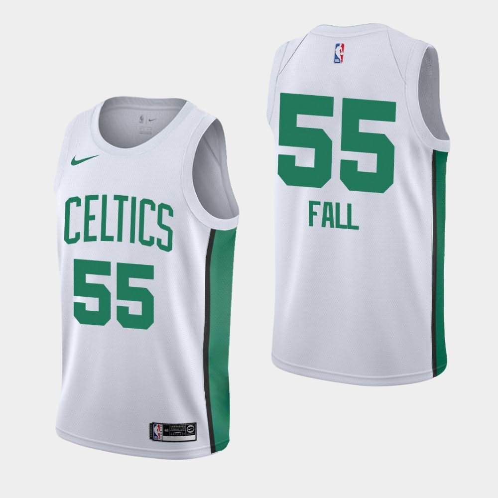 Men's Boston Celtics #55 Tacko Fall White 2019 Summer League Jersey MHQ48E2U