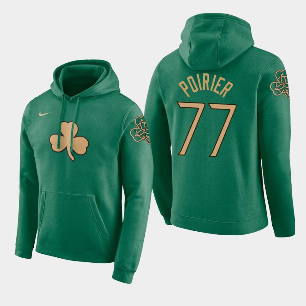 Men's Boston Celtics #77 Vincent Poirier Kelly Green 2020 Season City Hoodie TVC18E0Z