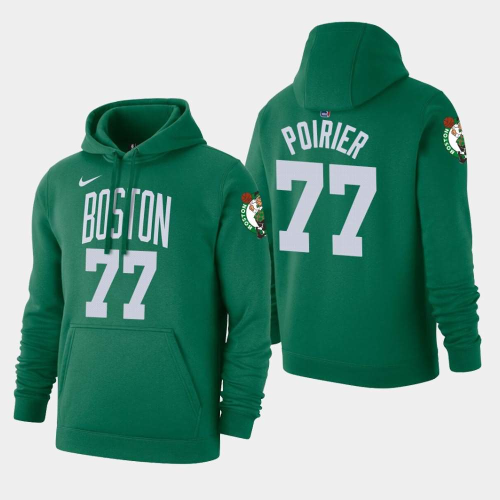 Men's Boston Celtics #77 Vincent Poirier Kelly Green 2020 Season Icon Hoodie JME28E5T