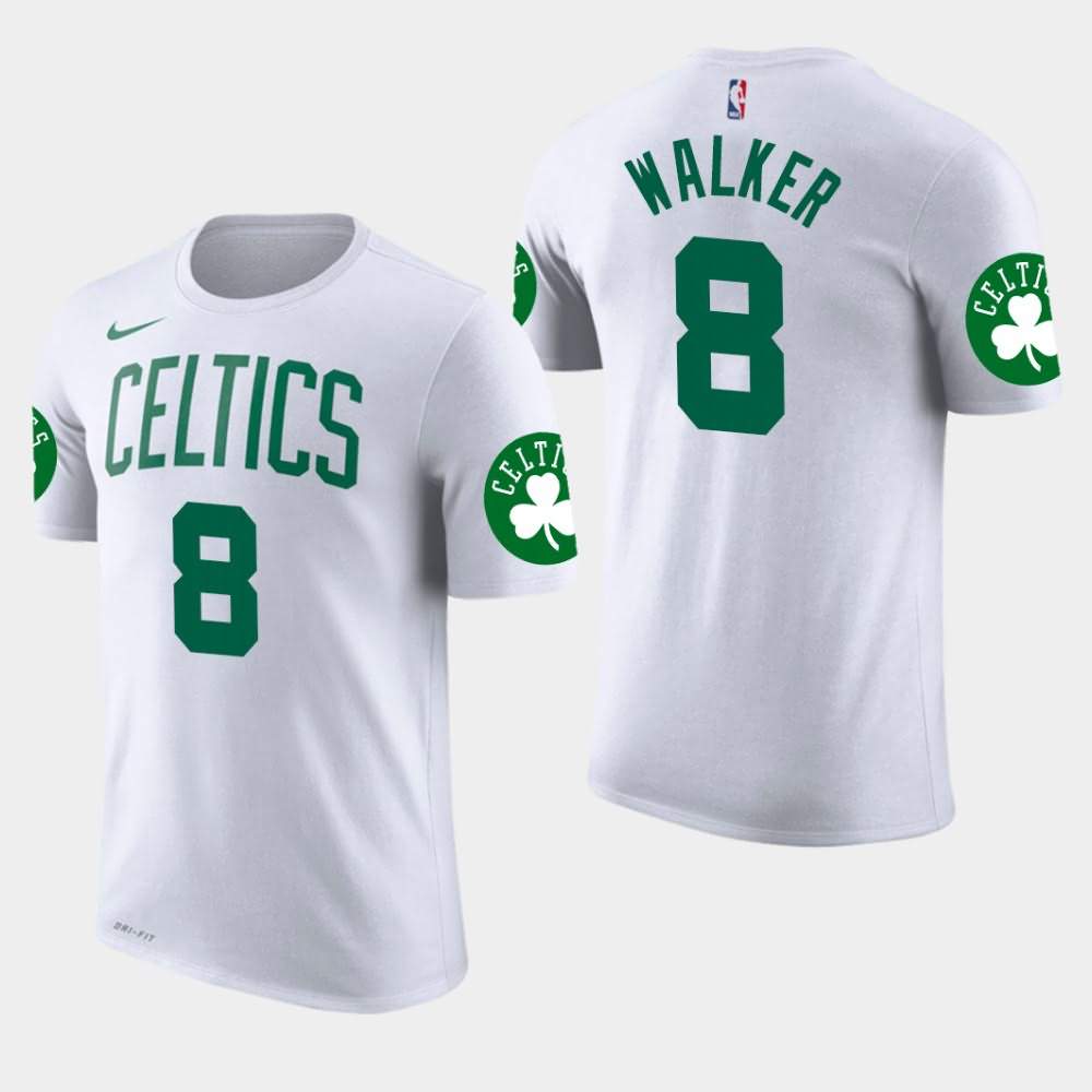 Men's Boston Celtics #8 Kemba Walker White Edition Association T-Shirt VEA47E1R