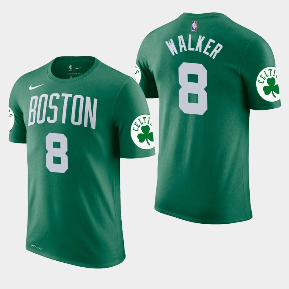 Men's Boston Celtics #8 Kemba Walker Green Edition Icon T-Shirt OJE11E0M