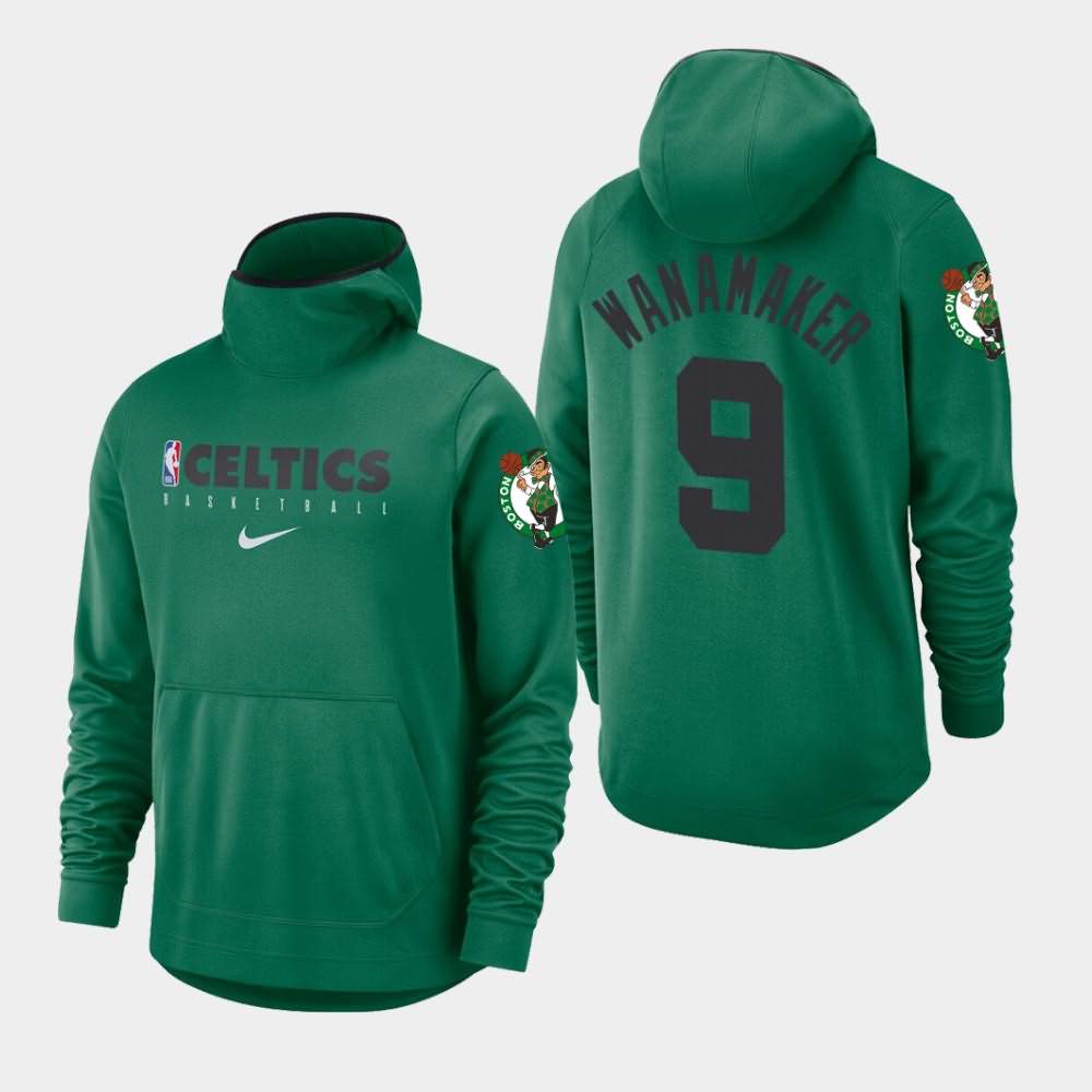 Men's Boston Celtics #9 Brad Wanamaker Kelly Green 2019-20 Spotlight Hoodie XYW03E4D