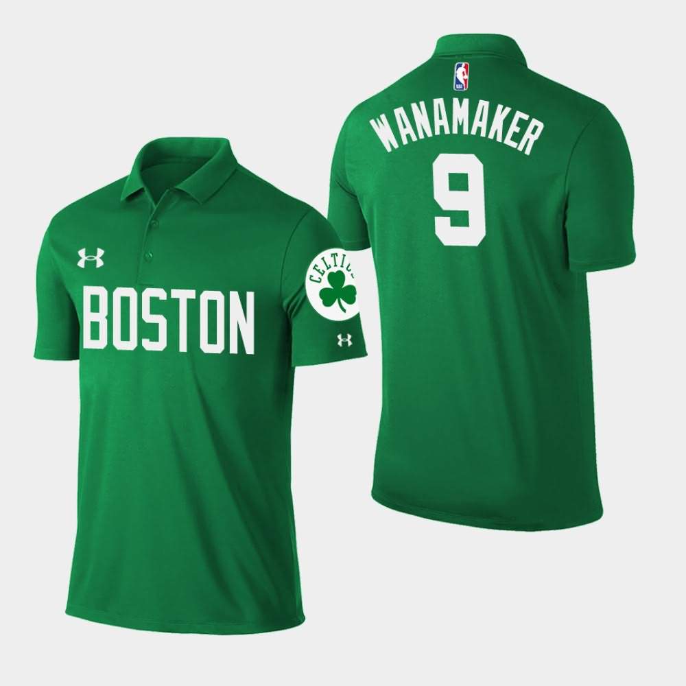 Men's Boston Celtics #9 Bradley Wanamaker Green Player Performance Icon Polo PPF65E0B