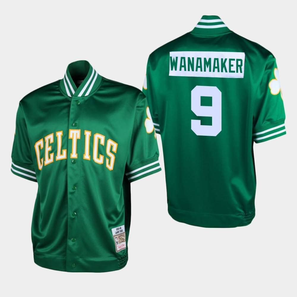 Men's Boston Celtics #9 Bradley Wanamaker Green Shooting T-Shirt BIX20E8X