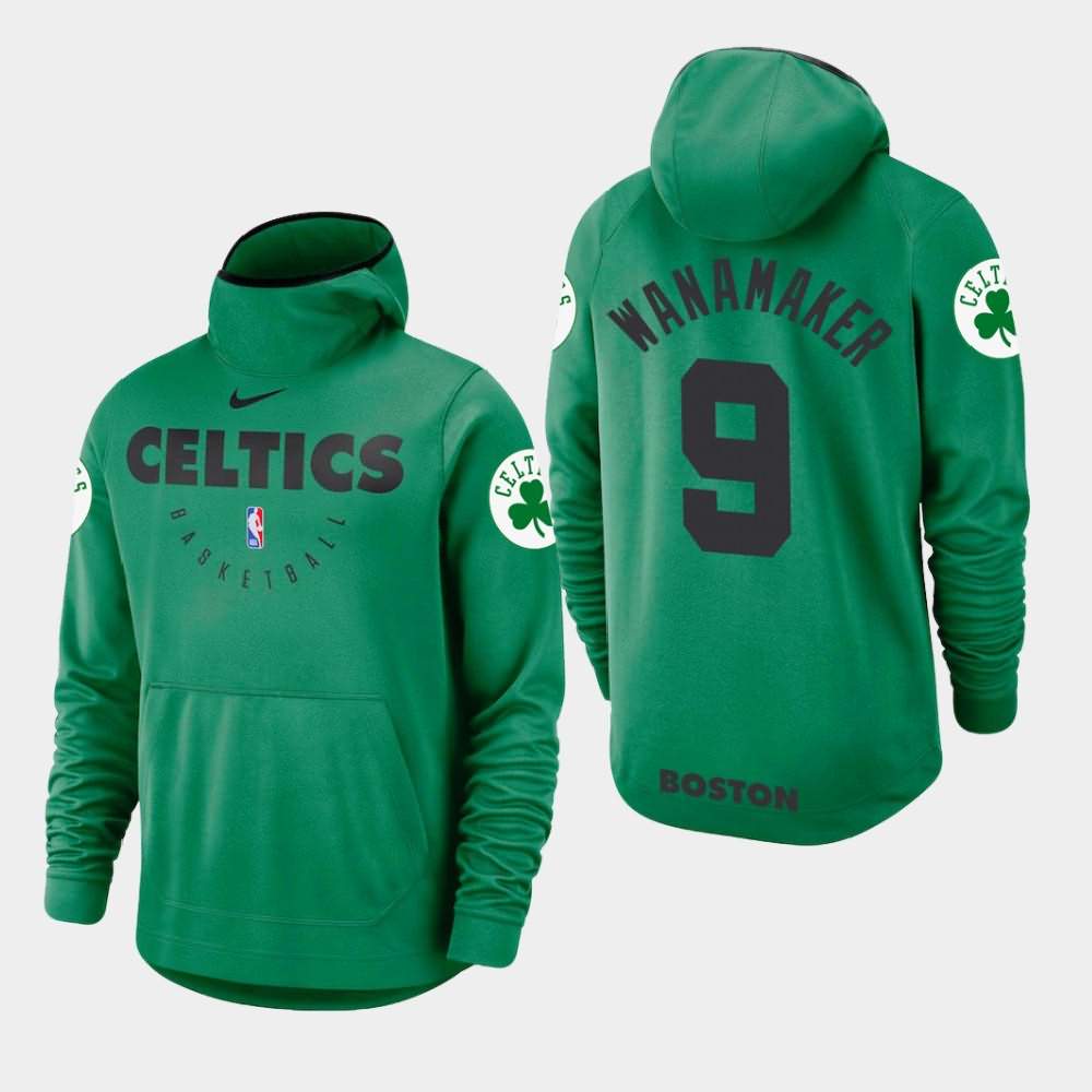 Men's Boston Celtics #9 Bradley Wanamaker Kelly Green Spotlight Hoodie OZW64E7M