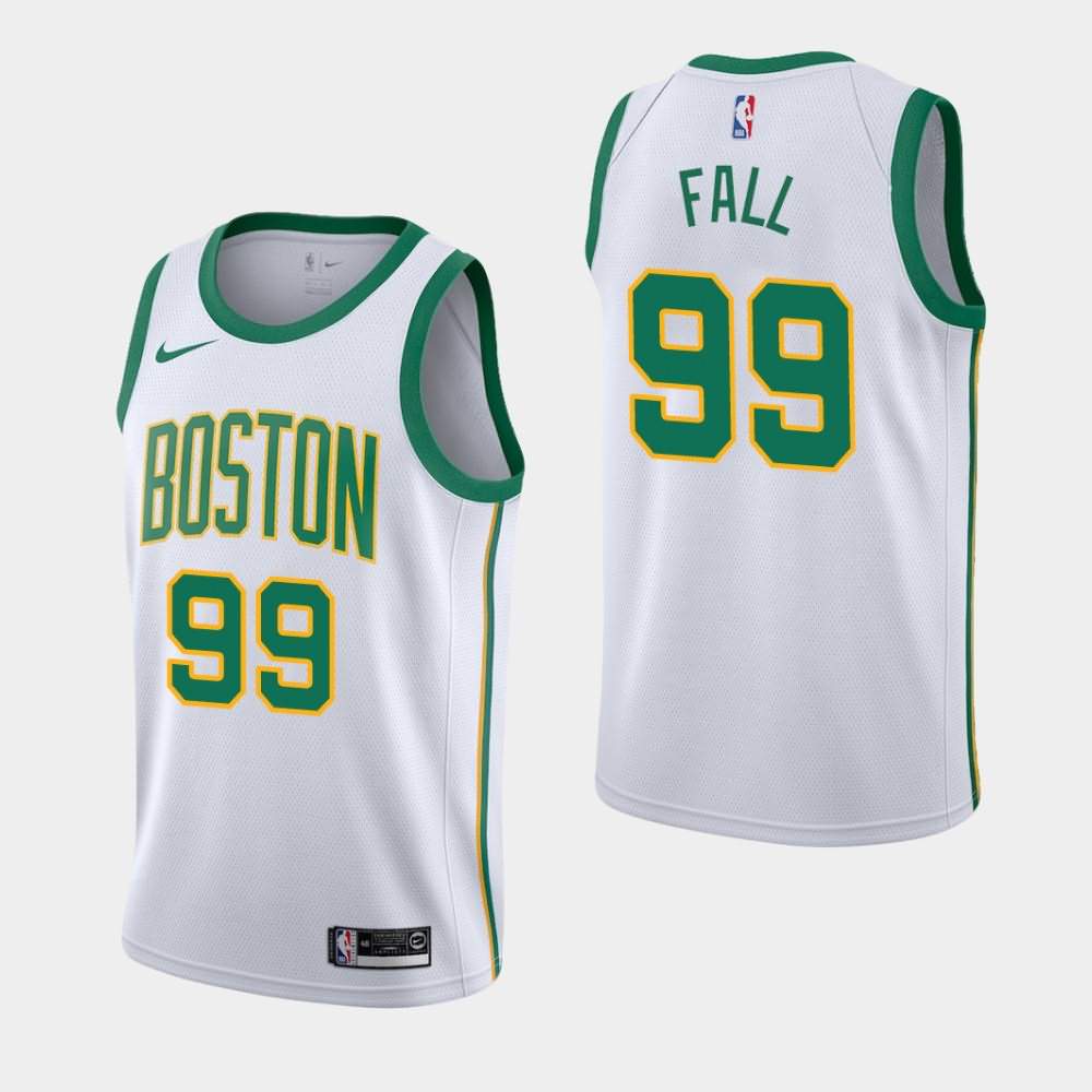 Men's Boston Celtics #99 Tacko Fall White City Jersey VOG08E8A