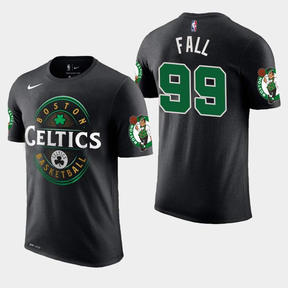 Men's Boston Celtics #99 Tacko Fall Black Forever Lucky T-Shirt ARH77E3K