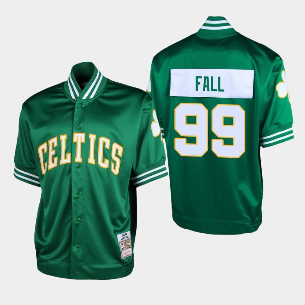 Men's Boston Celtics #99 Tacko Fall Green Shooting T-Shirt PGW32E7X