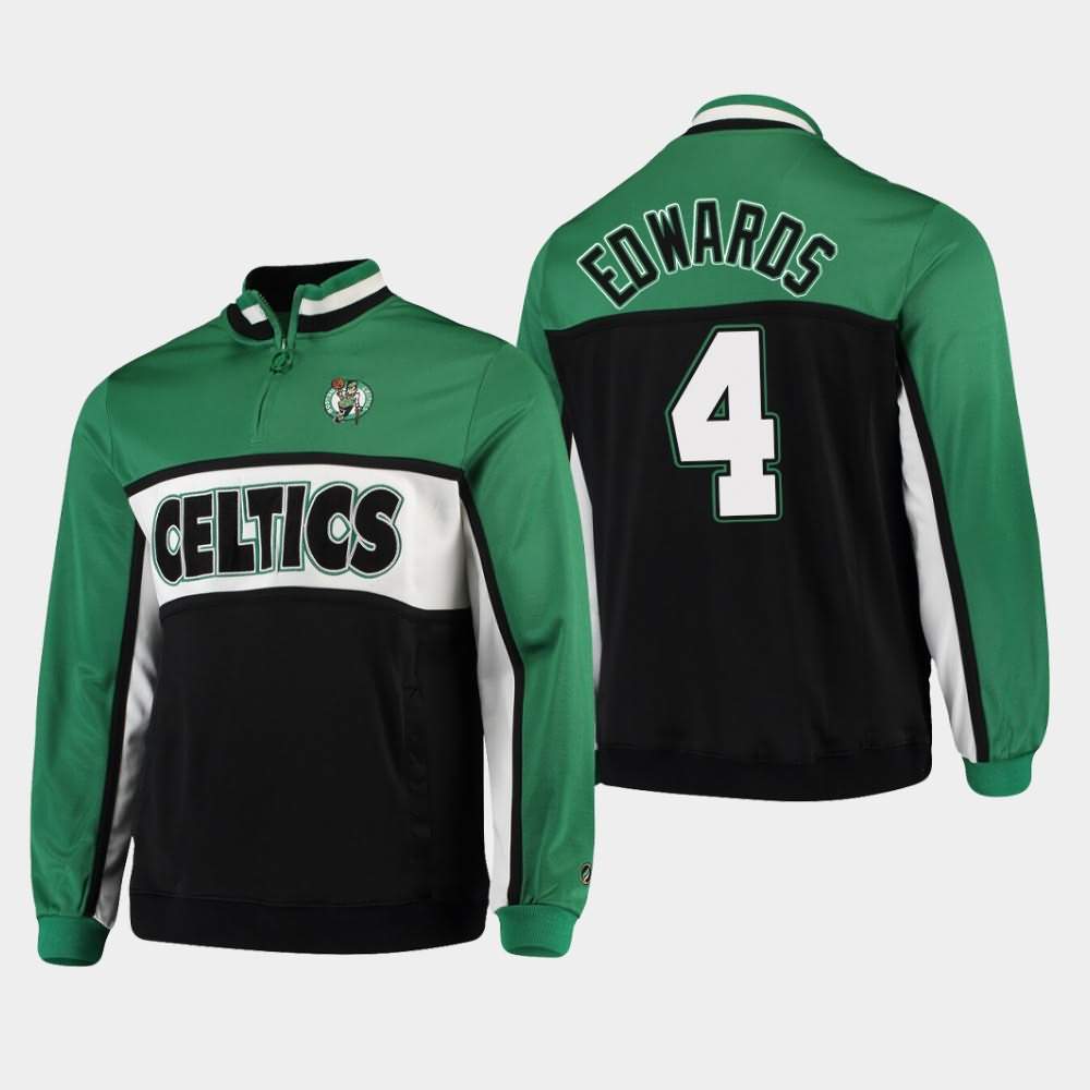 Men's Boston Celtics #4 Carsen Edwards Kelly Green Interlock Jacket EBG11E6W