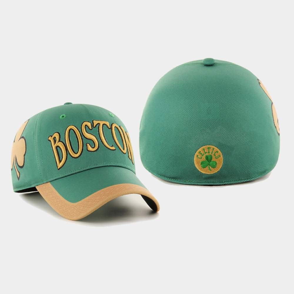 Men's Boston Celtics Kelly Green Flex Solo City Hat MUA51E8F