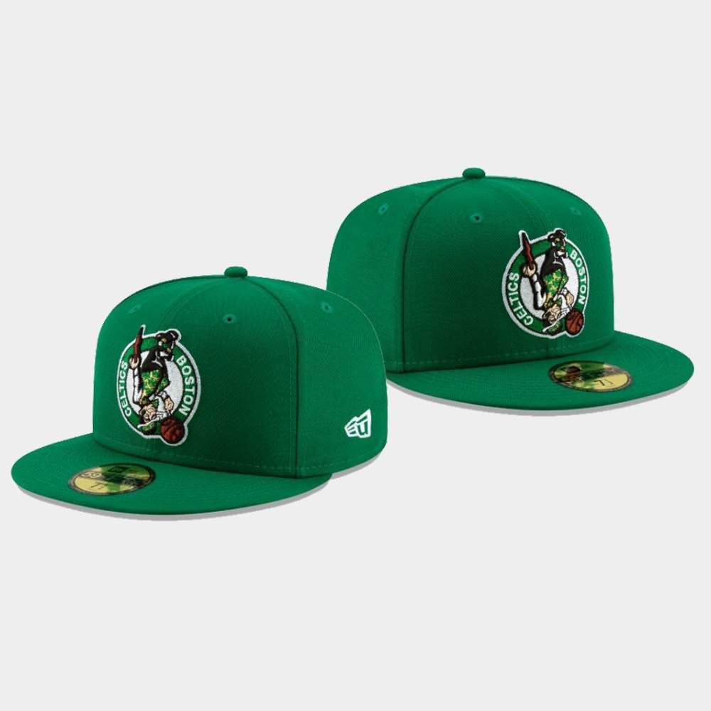 Men's Boston Celtics Green 59FIFTY Team Disturbance Fitted Hat NLO72E4B