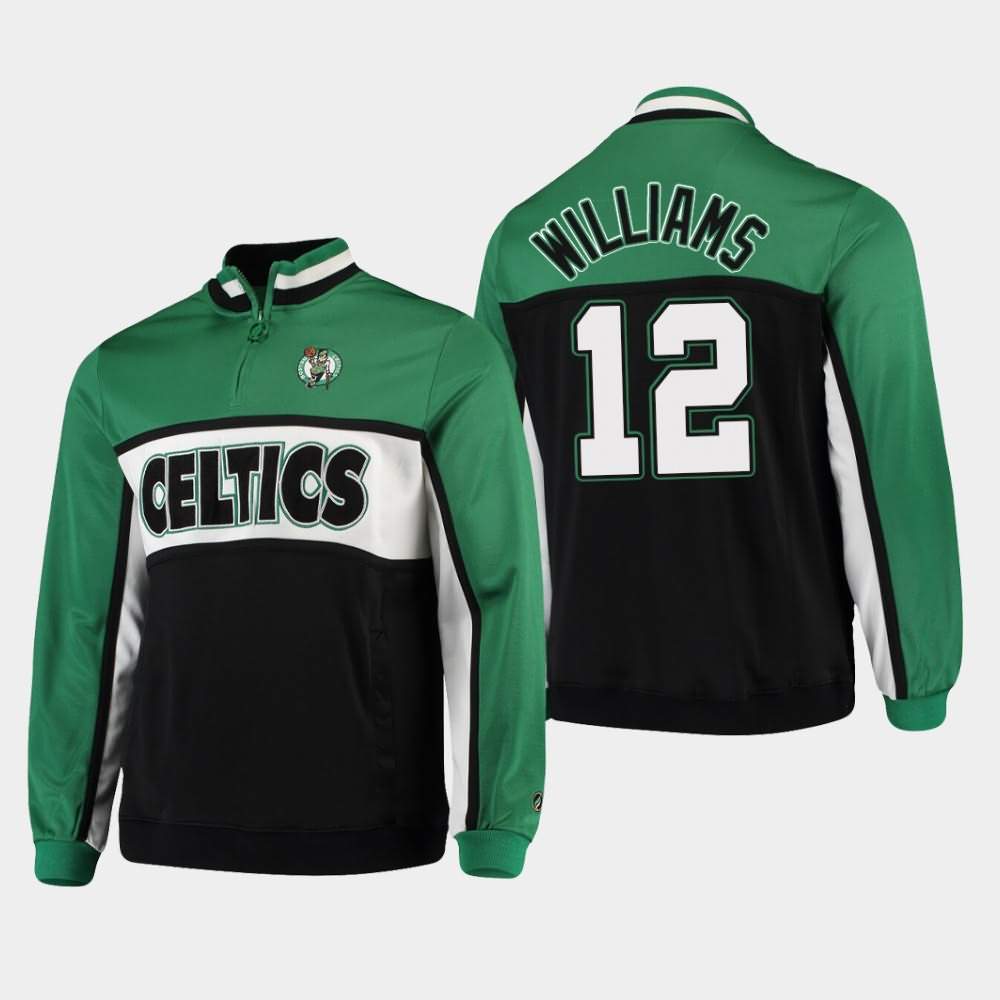 Men's Boston Celtics #12 Grant Williams Kelly Green Interlock Jacket DBC82E4U