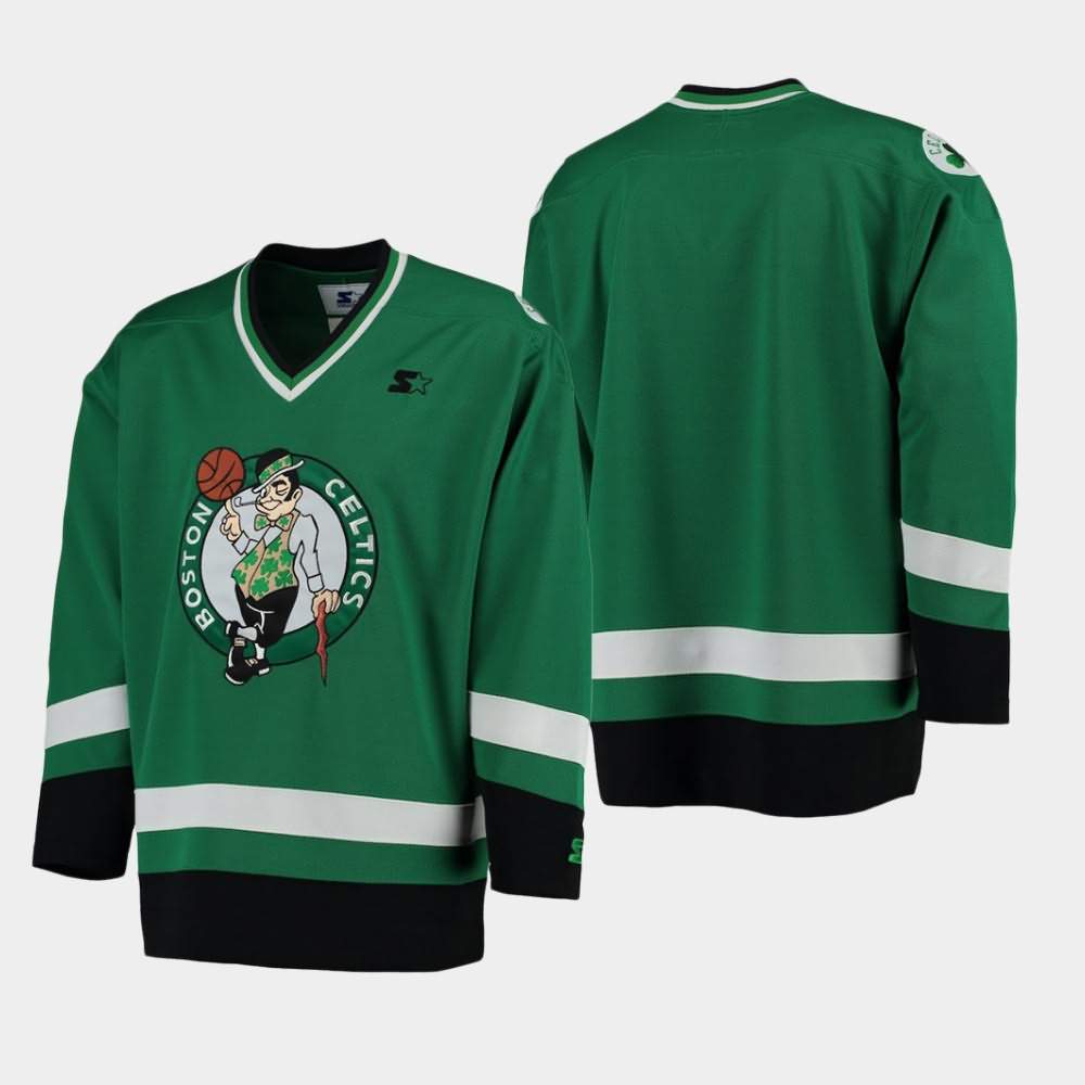 Men's Boston Celtics Green Fashion Hockey Jersey BGE34E8E
