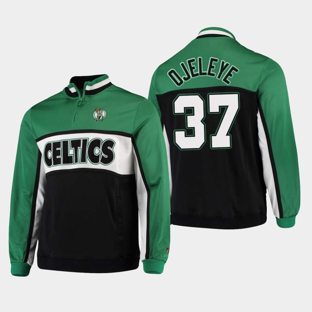 Men's Boston Celtics #37 Semi Ojeleye Kelly Green Interlock Jacket SEZ45E4G