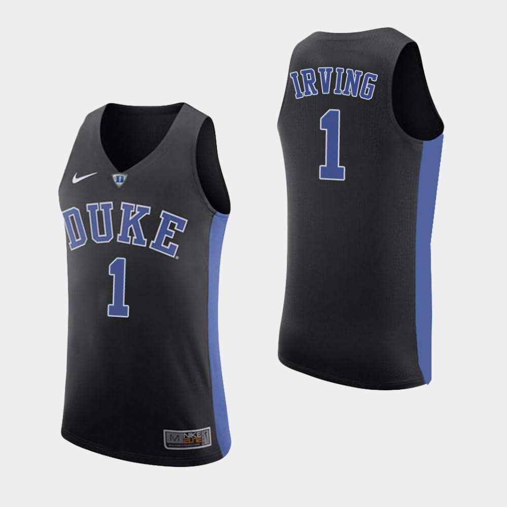 Men's NCAA Basketball #1 Kyrie Irving Black Duke Blue Devils College Basketball Jersey KQK10E0E
