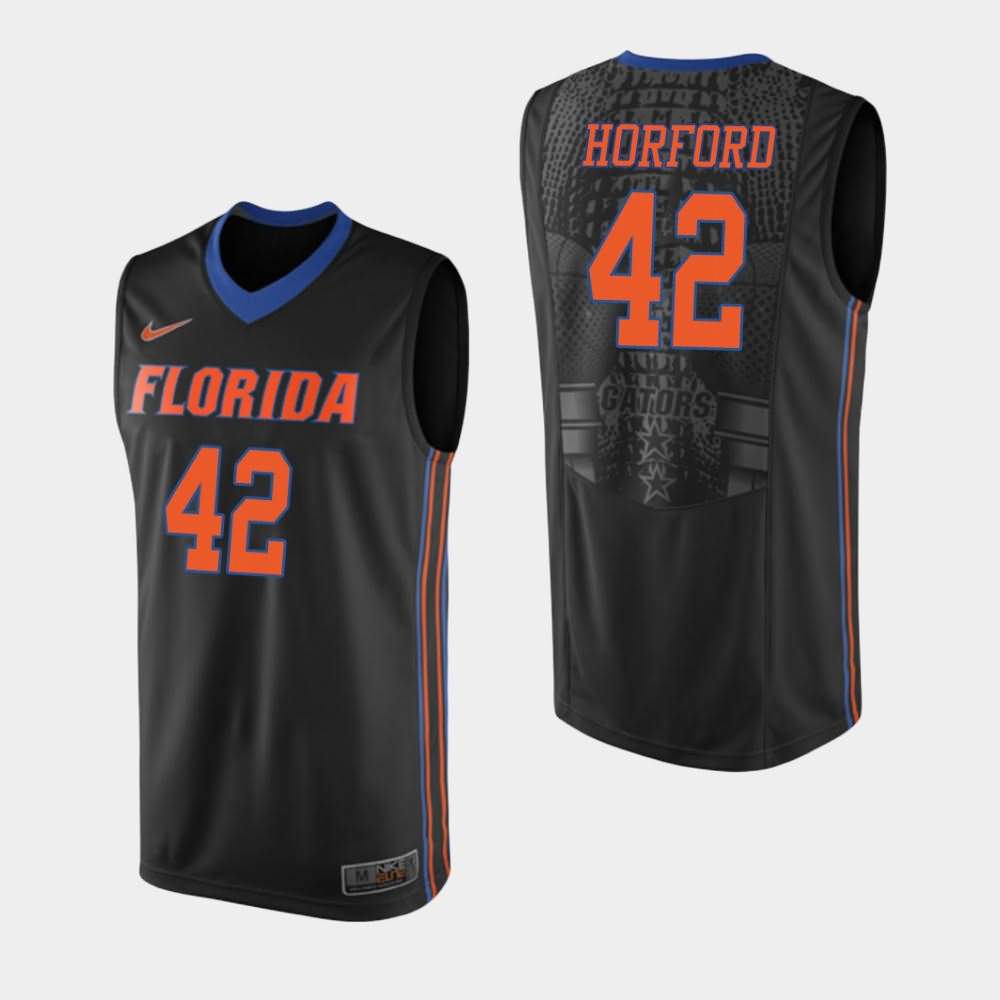Men's NCAA Basketball #42 Al Horford Black Florida Gators College Basketball Jersey WUS24E2U