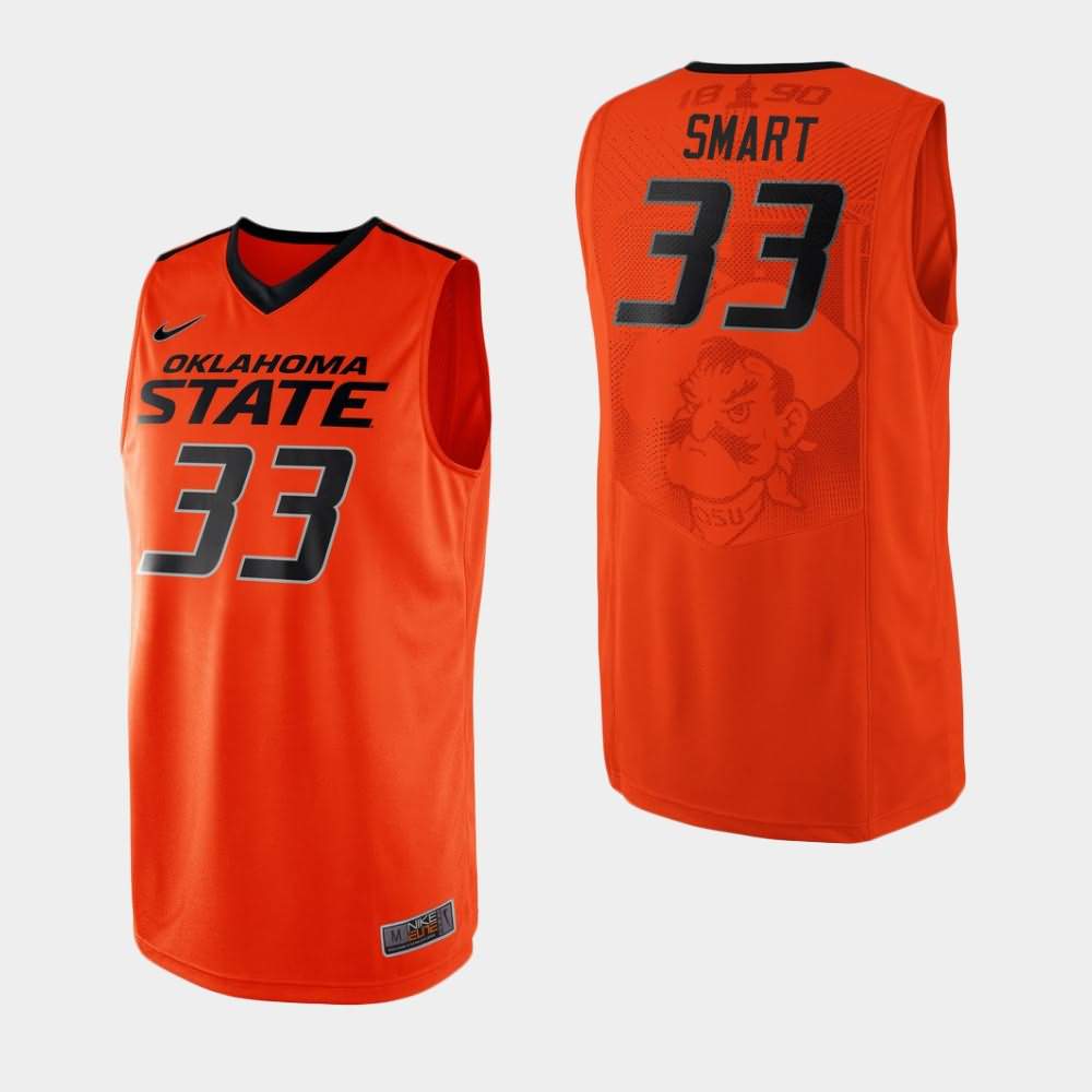 Men's NCAA Basketball #33 Marcus Smart Orange Oklahoma ...
