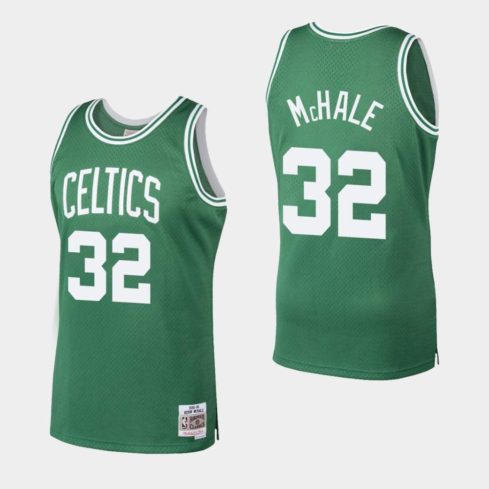 Men's Boston Celtics #32 Kevin McHale Kelly Green Mitchell & Ness 1986-87 Throwback Hardwood Classics Jersey TAO80E0K